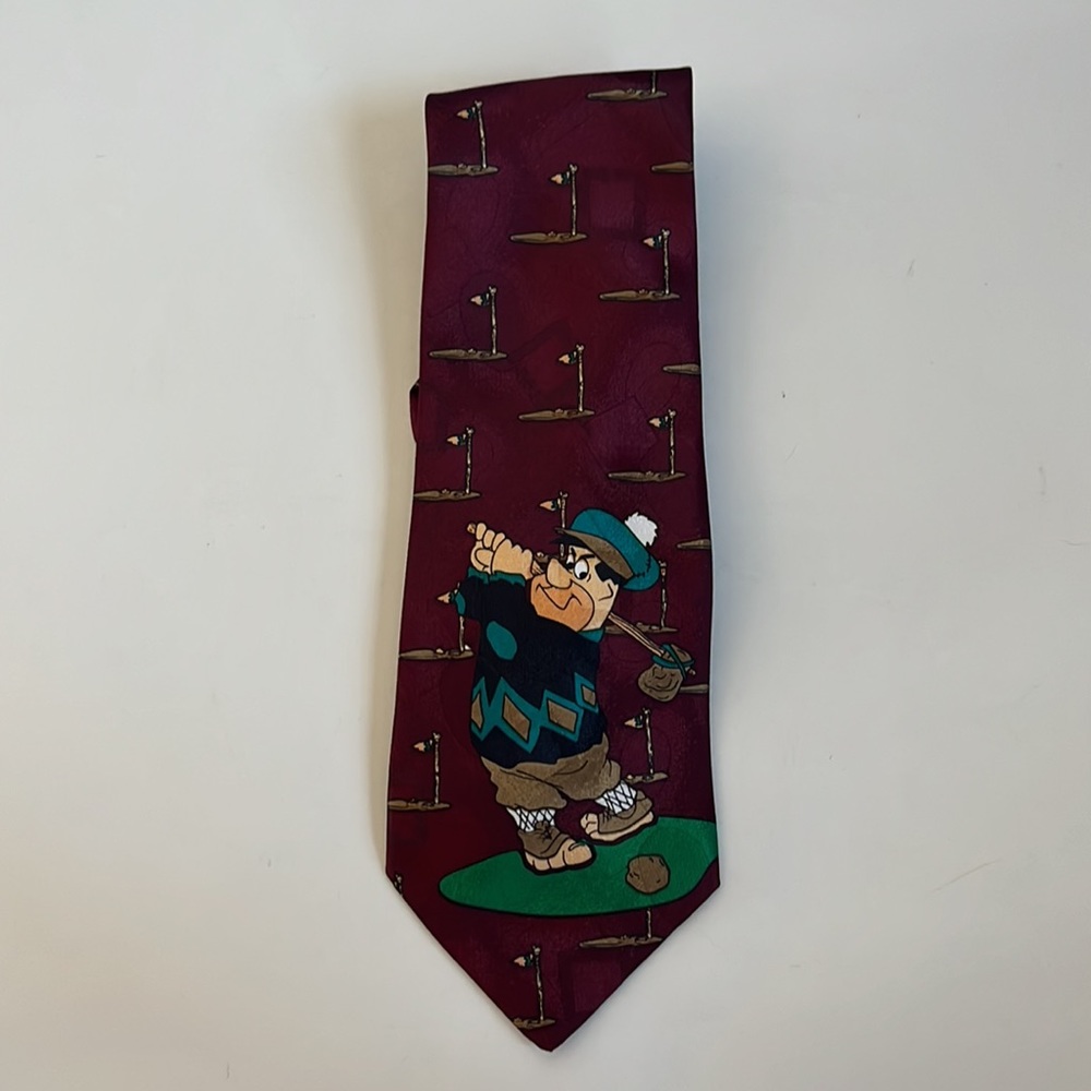 The Flintstones 1994 Tie / Novel Ties / Vintage / Golf